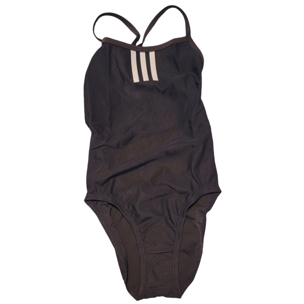 Adidas Solid C Back Infinitex One Piece Swimsuit